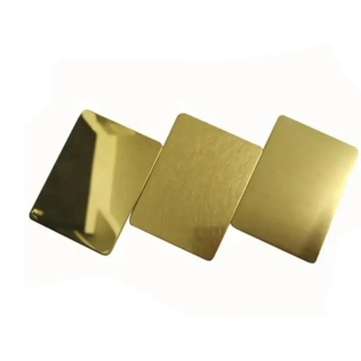Un buon prezzo. Foglio di acciaio inossidabile laminato a freddo Ss 304 304L 316 316L Oro Rosa Oro Specchio Ss Colore in linea