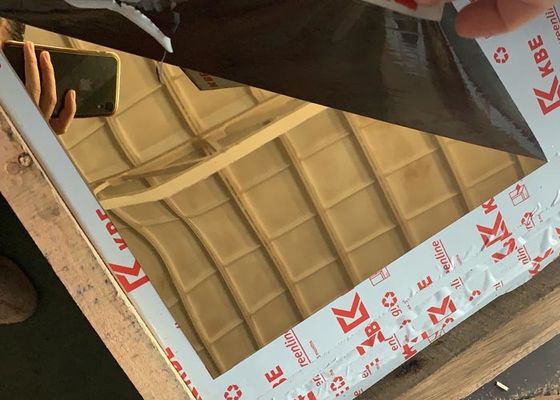 Un buon prezzo. Black Mirror di rivestimento dell'argento dell'oro dello specchio dello strato di acciaio inossidabile di larghezza 201 di 1219mm in linea