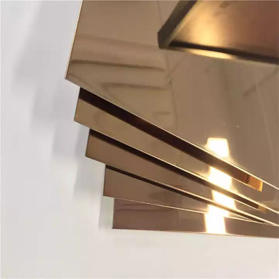 Un buon prezzo. Colore ricoprente 304 316 di Rose Gold Stainless Steel Sheet PVD per la decorazione in linea