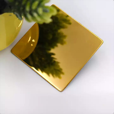 Un buon prezzo. Specchio 1500mm decorativo dell'oro del piatto dello strato di acciaio inossidabile di AISI 201 in linea