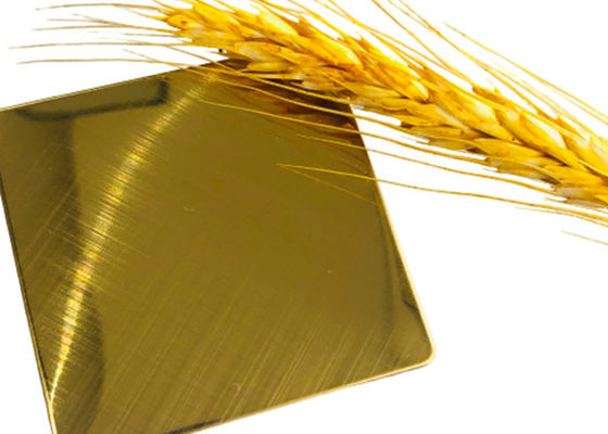 Un buon prezzo. graffio inossidabile della bobina rivestita di acciaio inossidabile dell'oro 304 di 1.5mm resistente in linea